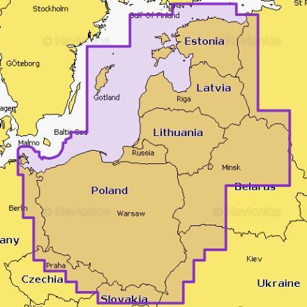 Navionics Waterkaart Platinum+ Regular NPEU081R Polen, Balti, Watersport en Boten, Navigatiemiddelen en Scheepselektronica, Nieuw