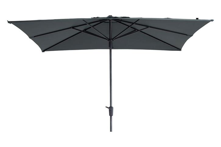 Madison stokparasol Syros luxe grey 280x280 cm., Tuin en Terras, Parasols, Stokparasol, Nieuw, Verzenden
