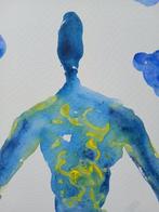Joanna Glazer (1963) - Blue Blue Dancer and a Blue Blue Sky, Antiek en Kunst, Kunst | Schilderijen | Modern