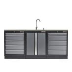 Werkbank set met MDF werkblad met RVS plaat omkleed - 10, Ophalen of Verzenden, Nieuw