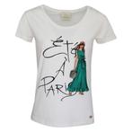 Verysimple • t-shirt met Ete a Paris • 34 (IT40), Verzenden, Nieuw, Maat 34 (XS) of kleiner, Wit