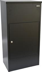 Pakketbrievenbus - Brievenbus - XL -Metaal - Zwart-Blauw, Tuin en Terras, Brievenbussen, Ophalen, Nieuw, Rvs, Staande brievenbus