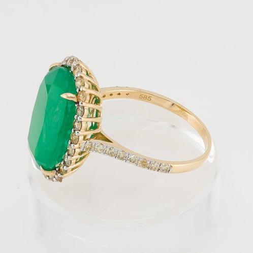 Zonder Minimumprijs - Ring - 14 karaat Geel goud - 4.43ct., Sieraden, Tassen en Uiterlijk, Ringen