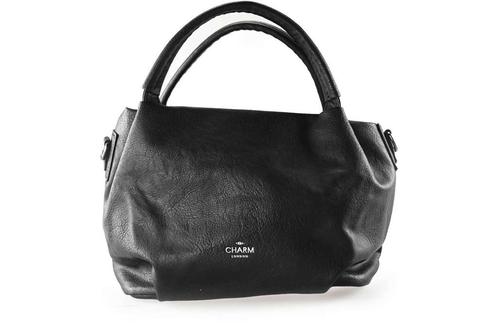 Charm London Tas Zwart | 10% extra korting, Sieraden, Tassen en Uiterlijk, Tassen | Damestassen, Zwart, Zo goed als nieuw, Verzenden