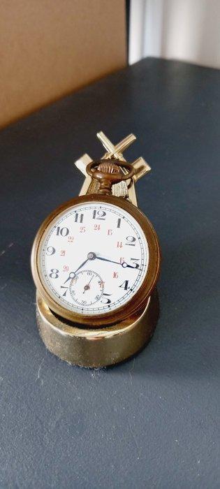 Montre à gousset ancienne plaquée or – Fonctionnelle – Vers, Sieraden, Tassen en Uiterlijk, Horloges | Heren