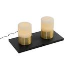 Set van 2 tafellampen goud RGBW oplaadbaar - Alessia, Huis en Inrichting, Lampen | Tafellampen, Nieuw, Art Deco, Minder dan 50 cm