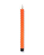 HEMA LED huishoudkaars Ø2.5x29cm ribbel oranje, Huis en Inrichting, Woonaccessoires | Kandelaars en Kaarsen, Verzenden, Nieuw