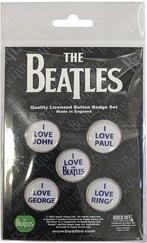 The Beatles  I Love the Beatles button officiële merchandise, Nieuw, Ophalen of Verzenden, Kleding