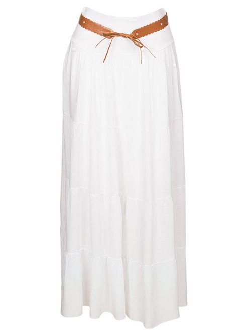 Rok Maxi Wit, Kleding | Dames, Rokken, Verzenden