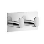Handoekhaak Dubbel Smedbo Cube zelfklevend 9.6x4.8 cm Chroom, Ophalen of Verzenden, Nieuw
