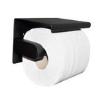 Toiletrolhouder Wiesbaden Brush Mat Zwart, Doe-het-zelf en Verbouw, Sanitair, Ophalen of Verzenden, Nieuw, Bad