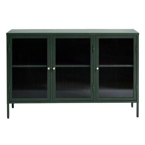 *WOONWINKEL* Dressoir Met Ribbelglas Groen, Huis en Inrichting, Kasten | Dressoirs, Nieuw, Verzenden