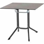 Siena Garden Sola klaptafel staal 80x80 cm - Grijs, Tuin en Terras, Ophalen of Verzenden, Nieuw, Vierkant, Overige materialen