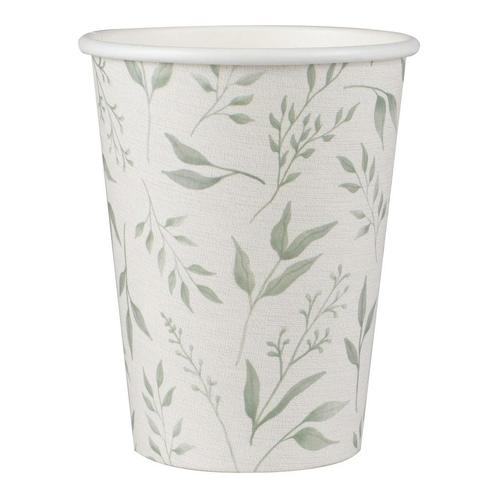 Bekers Bladeren 266ml 8st, Hobby en Vrije tijd, Feestartikelen, Nieuw, Verzenden