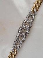 Armband Geel goud, Witgoud Diamant  (Natuurlijk), Sieraden, Tassen en Uiterlijk, Antieke sieraden