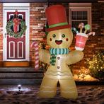 Opblaasbare Gemberkoekman, 2,35 M, Met LED-lampjes, Weerbest, Diversen, Kerst, Verzenden, Nieuw