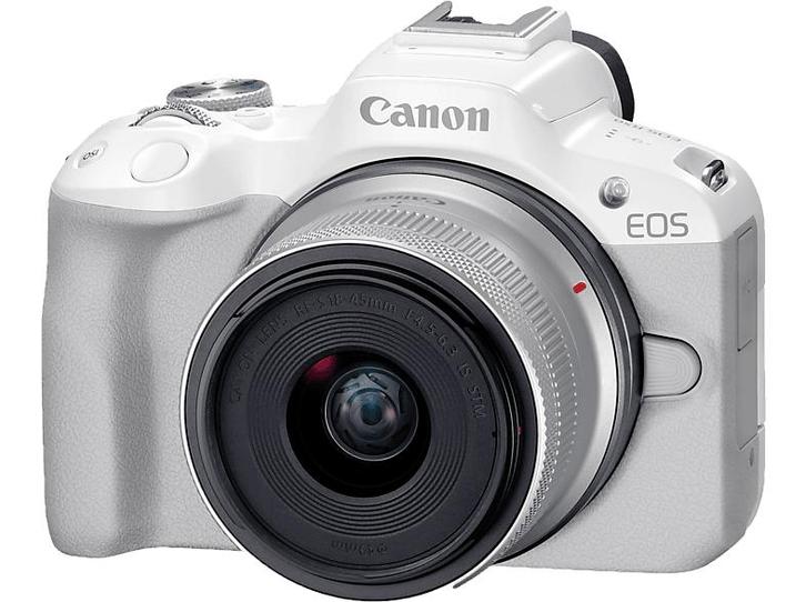 Canon -  Eos R50 + Rf-s 18-45mm White, Audio, Tv en Foto, Fotocamera's Digitaal, Nieuw, Canon, Verzenden