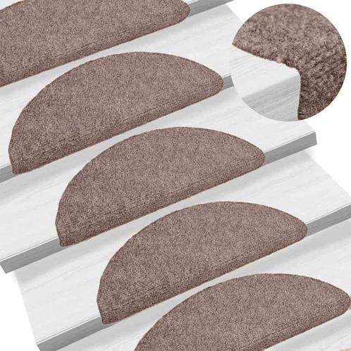 vidaXL Trapmatten Zelfklevend 30 stuks 65x21x4 cm lichtbruin, Doe-het-zelf en Verbouw, Ladders en Trappen, Nieuw, Verzenden