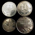 België, Duitsland. Silver 4 Coins (1x 50 Francs + 1x 100, Postzegels en Munten, Munten | Europa | Niet-Euromunten