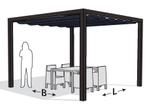 Platinum Optiva Prosail Aluminium Pergola Met Waterproof, Nieuw