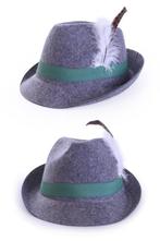 Tirolerhoed grijs wolvilt look, Hobby en Vrije tijd, Ophalen of Verzenden, Nieuw