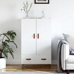 vidaXL buffetkast 69,5x31x115 cm bewerkt hout wit, Huis en Inrichting, Kasten | Buffetkasten, Verzenden, 100 tot 150 cm, Nieuw