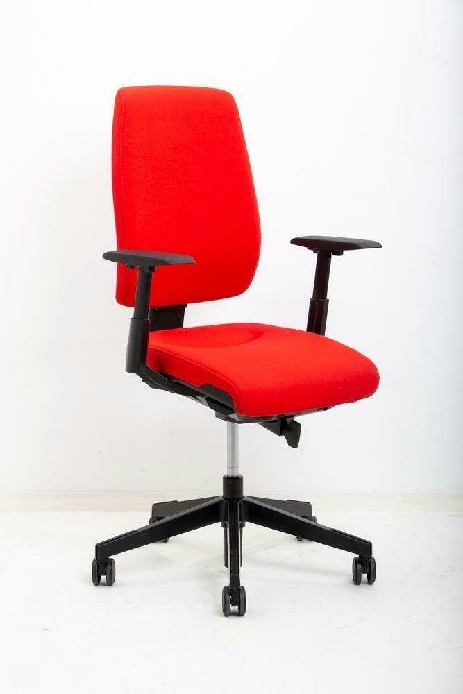 Giroflex rode bureaustoel, Huis en Inrichting, Stoelen, Vijf, Zes of meer stoelen, Rood, Nieuw