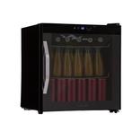 Tafelmodel koelkast Minibar Zwart met glazen deur, Witgoed en Apparatuur, Koelkasten en IJskasten, Zonder vriesvak, Minder dan 85 cm