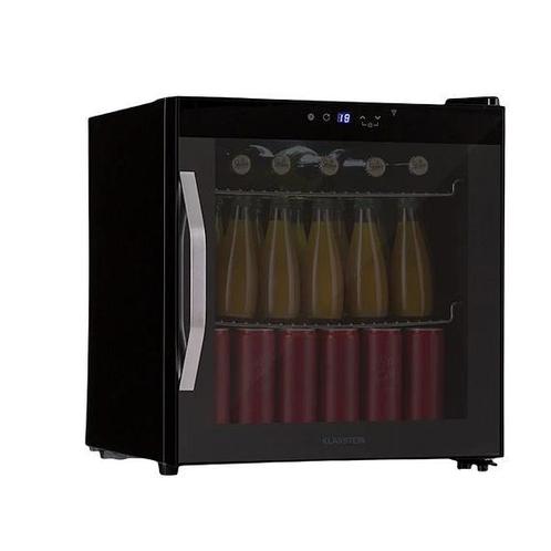 Tafelmodel koelkast Minibar Zwart met glazen deur, Witgoed en Apparatuur, Koelkasten en IJskasten, Minder dan 75 liter, Nieuw