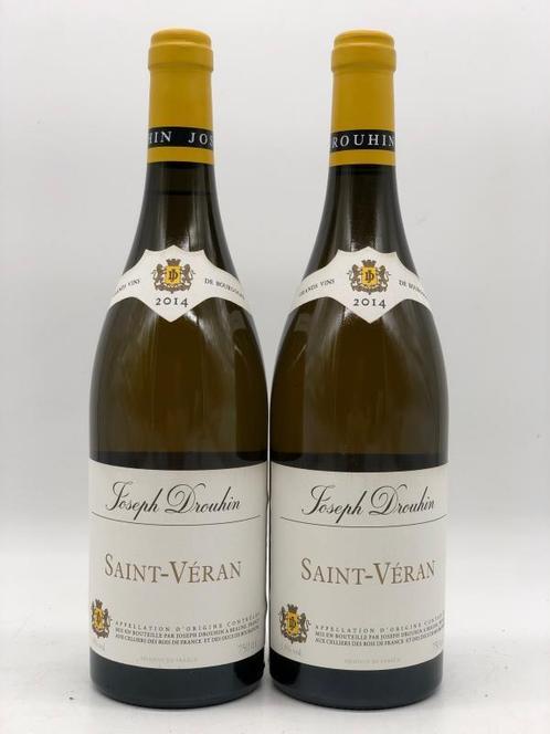 2 x 75cl Saint-Veran, Drouhin 2014 (Bourgogne, wit) (wit), Verzamelen, Wijnen, Frankrijk, Witte wijn, Nieuw, Ophalen of Verzenden