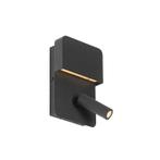 Wandlamp zwart incl. LED met USB en leeslamp met schakelaar, Huis en Inrichting, Lampen | Wandlampen, Nieuw, Overige materialen