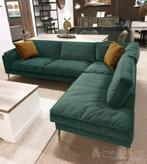 Hoekbank Alverna - hoekbanken - Groen, Huis en Inrichting, Banken | Sofa's en Chaises Longues, Nieuw, Stof