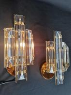 Wandlamp (2) - Kristal, Metaal