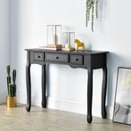 Console tafel sidetafel met 3 lades landelijk 100x35x78 cm z, Verzenden, Nieuw