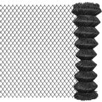 vidaXL Gaashek 15x1,5 m staal grijs, Tuin en Terras, Schuttingen, Verzenden, Nieuw, IJzer, 1 tot 2 meter
