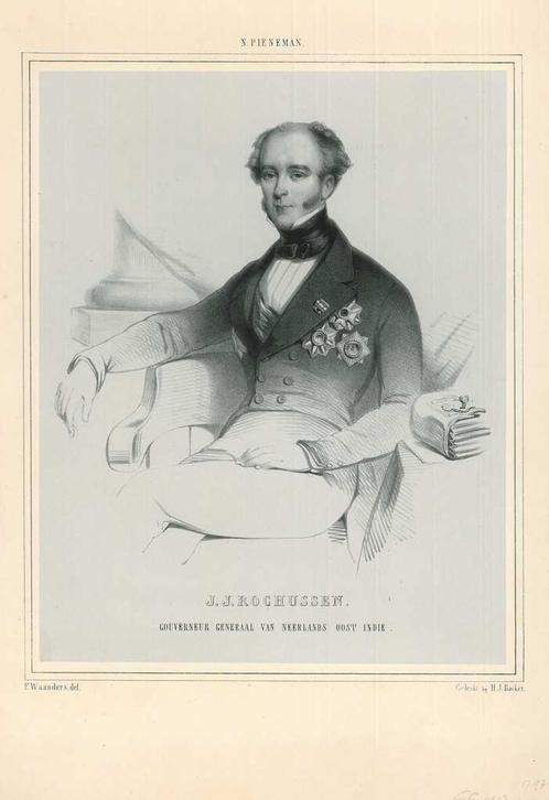Portrait of Jan Jacob Rochussen, Antiek en Kunst, Kunst | Etsen en Gravures