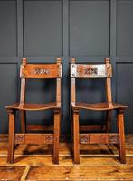 Eetkamerstoel (2) - Eik - Spaanse stoel, Antiek en Kunst