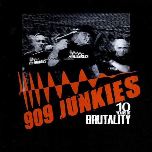 909 Junkies - 10 Years Of Brutality - 2CD (CDs), Cd's en Dvd's, Cd's | Dance en House, Techno of Trance, Verzenden