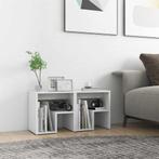 vidaXL Nachtkastjes 2 st 40x30x40 cm bewerkt hout wit, Huis en Inrichting, Minder dan 45 cm, Verzenden, Nieuw, Minder dan 55 cm