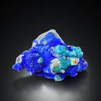 Mooie ROSASITE met AZURITE, SMITHSONITE en CERUSSITE uit, Verzamelen