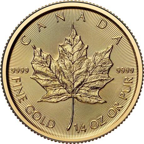 Gouden Canadian Maple Leaf 1/4 oz 2025, Postzegels en Munten, Munten | Amerika, Noord-Amerika, Losse munt, Goud, Verzenden
