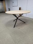 massief eiken ronde eettafel 140 doorsnee incl poot