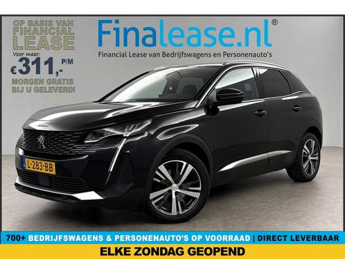 Peugeot 3008 1.2 PureTech 360 Cam LED Virtual Sfeer €311pm, Auto's, Peugeot, Lease, Automaat, SUV of Terreinwagen, Benzine, Zwart