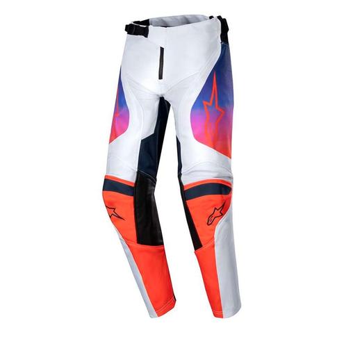 Alpinestars Youth Racer Hoen Broeken Licht Grijs Hot Oranje, Motoren, Kleding | Motorkleding, Heren, Nieuw met kaartje, Broek | textiel
