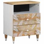 vidaXL Nachtkastje 50x33x60 cm massief mangohout, Verzenden, Nieuw, Hout