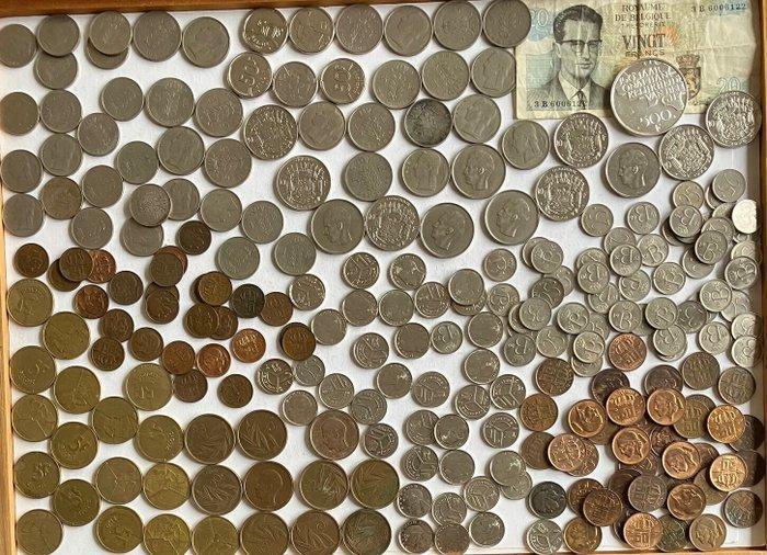 België. 1948/1990, Lot 247 stuks (Zonder Minimumprijs), Postzegels en Munten, Munten | Europa | Niet-Euromunten