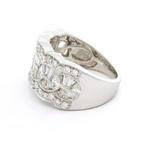 Statement ring - 18 karaat Witgoud - 1.34ct. tw. Diamant, Sieraden, Tassen en Uiterlijk, Antieke sieraden