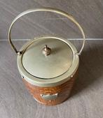 Pot - hout / metaal epns - Biscuit Barrel, Antiek en Kunst