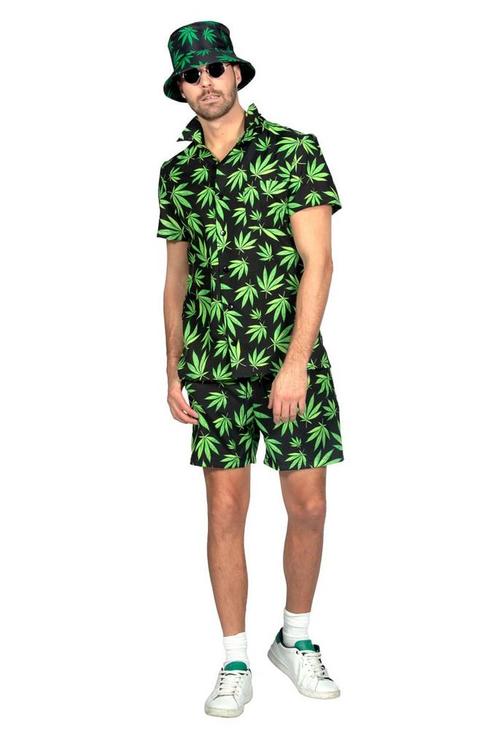 Party Festival Outfit Due Set Heren Wietblad, Kleding | Heren, Carnavalskleding en Feestkleding, Nieuw, Ophalen of Verzenden