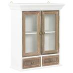 vidaXL Wandkast 49x22x59 cm bewerkt hout wit, Huis en Inrichting, Keuken | Keukenelementen, Verzenden, Nieuw, Wit